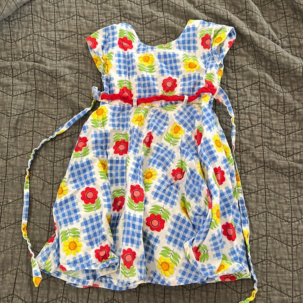 Vtg Flower Dress